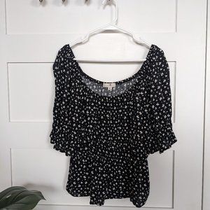 Katya Smocked Detail Top